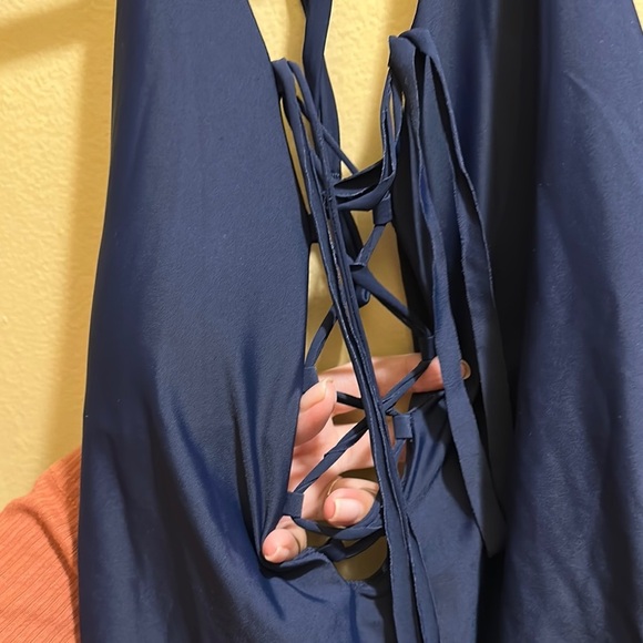 Aerie Navy Blue One-Piece Swimsuit - Picture 2 of 3